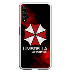 Чехол для Honor 20 с принтом UMBRELLA CORP в Екатеринбурге, Силикон | Область печати: задняя сторона чехла, без боковых панелей | biohazard | biohazard 7 | crocodile | fang | game | hand | monster | new umbrella | resident evil | resident evil 7 | umbrella | umbrella corp | umbrella corporation | zombie | обитель