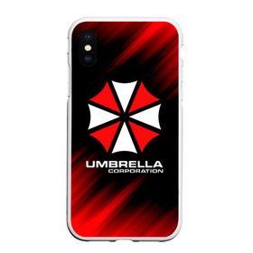 Чехол для iPhone XS Max матовый с принтом Umbrella Corporation в Екатеринбурге, Силикон | Область печати: задняя сторона чехла, без боковых панелей | corp | corporation | resident evil | umbrella | umbrella corporation | зомби апокалипсис | зонт | игра