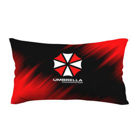 Подушка 3D антистресс с принтом Umbrella Corporation в Екатеринбурге, наволочка — 100% полиэстер, наполнитель — вспененный полистирол | состоит из подушки и наволочки на молнии | corp | corporation | resident evil | umbrella | umbrella corporation | зомби апокалипсис | зонт | игра