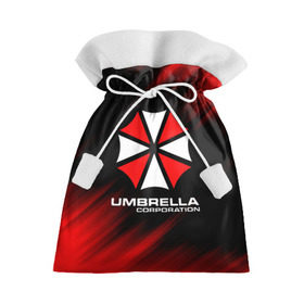 Подарочный 3D мешок с принтом Umbrella Corporation в Екатеринбурге, 100% полиэстер | Размер: 29*39 см | corp | corporation | resident evil | umbrella | umbrella corporation | зомби апокалипсис | зонт | игра
