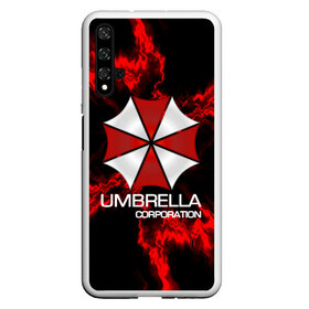 Чехол для Honor 20 с принтом UMBRELLA CORP в Екатеринбурге, Силикон | Область печати: задняя сторона чехла, без боковых панелей | biohazard | biohazard 7 | crocodile | fang | game | hand | monster | new umbrella | resident evil | resident evil 7 | umbrella | umbrella corp | umbrella corporation | zombie | обитель