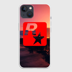 Чехол для iPhone 13 с принтом GTA ROCKSTAR в Екатеринбурге,  |  | grand theft auto 2 | grand theft auto 3 | grand theft auto v | grand theft auto: san andreas | grand theft auto: vice city | gta 1 | gta 2 | gta 3 | gta 4 | gta 5 | gta online | gta v | город | игры