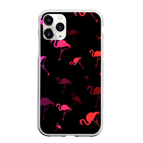 Чехол для iPhone 11 Pro Max матовый с принтом Фламинго в Екатеринбурге, Силикон |  | минимализм | прикольные картинки | прикольные надписи | розовый фламинго | фламинго