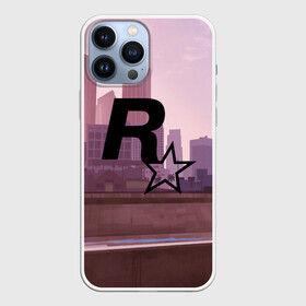 Чехол для iPhone 13 Pro Max с принтом ROCKSTAR в Екатеринбурге,  |  | grand theft auto 2 | grand theft auto 3 | grand theft auto v | grand theft auto: san andreas | grand theft auto: vice city | gta 1 | gta 2 | gta 3 | gta 4 | gta 5 | gta online | gta v | город | игры