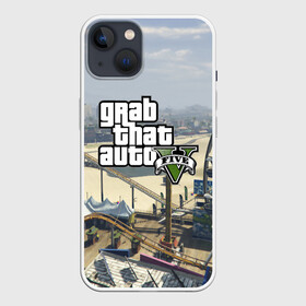 Чехол для iPhone 13 с принтом GTA 5 в Екатеринбурге,  |  | grand theft auto 2 | grand theft auto 3 | grand theft auto v | grand theft auto: san andreas | grand theft auto: vice city | gta 1 | gta 2 | gta 3 | gta 4 | gta 5 | gta online | gta v | город | игры