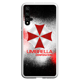 Чехол для Honor 20 с принтом UMBRELLA CORP в Екатеринбурге, Силикон | Область печати: задняя сторона чехла, без боковых панелей | biohazard | biohazard 7 | crocodile | fang | game | hand | monster | new umbrella | resident evil | resident evil 7 | umbrella | umbrella corp | umbrella corporation | zombie | обитель