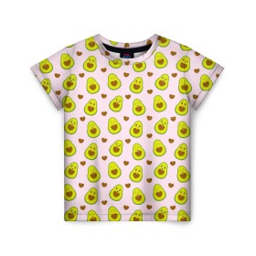 Детская футболка 3D с принтом АВОКАДО в Екатеринбурге, 100% гипоаллергенный полиэфир | прямой крой, круглый вырез горловины, длина до линии бедер, чуть спущенное плечо, ткань немного тянется | Тематика изображения на принте: avocado | character | cute pictures | exotic | fruit | nut | vegan | vegetables | vegetarian | авокадо | веган | вегетарианец | милые картинки | овощи | орех | персонаж | фрукты | экзотика