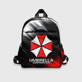 Детский рюкзак 3D с принтом UMBRELLA CORP в Екатеринбурге, 100% полиэстер | лямки с регулируемой длиной, сверху петелька, чтобы рюкзак можно было повесить на вешалку. Основное отделение закрывается на молнию, как и внешний карман. Внутри дополнительный карман. По бокам два дополнительных кармашка | ada wong | biohazard | leon | nemesis | project resistance | raccoon city | re2 | resident evil 2 | rpd | stars | umbrella | ада вонг | амбрелла | немесис | ужасы