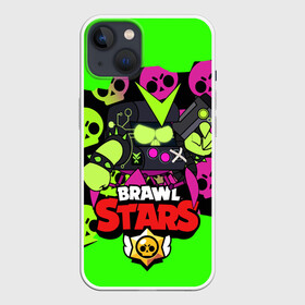 Чехол для iPhone 13 с принтом BRAWL STARS VIRUS 8 BIT в Екатеринбурге,  |  | 8 | 8bit | bit | brawlstars | crow | leon | leonskin | max | mr p | sally | shark | virus | бит | бравлстарc | бравлстарз | динамайк | игра | игры | леон | макс | мистер пи | молнии | мультик | старз