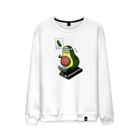 Мужской свитшот хлопок с принтом Авокадо в Екатеринбурге, 100% хлопок |  | авокадо | веган | еда блогеров | мемы | минимализм | прикольные картинки | прикольные надписи | растение | смешное авокадо | фрукт