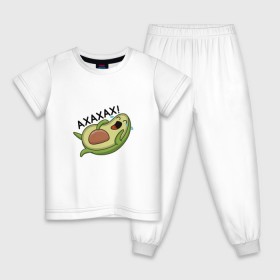 Детская пижама хлопок с принтом Авокадо в Екатеринбурге, 100% хлопок |  брюки и футболка прямого кроя, без карманов, на брюках мягкая резинка на поясе и по низу штанин
 | авокадо | веган | еда блогеров | мемы | минимализм | прикольные картинки | прикольные надписи | растение | смешное авокадо | фрукт