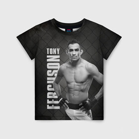 Детская футболка 3D с принтом Tony Ferguson в Екатеринбурге, 100% гипоаллергенный полиэфир | прямой крой, круглый вырез горловины, длина до линии бедер, чуть спущенное плечо, ткань немного тянется | el cucuy | ferguson | mma | tony | tony ferguson | ufc | арманн | бокс | борьба | джиу джитсу | кукуй | тони | тони фергюсон | фергюсон | эль | эль кукуй | энтони