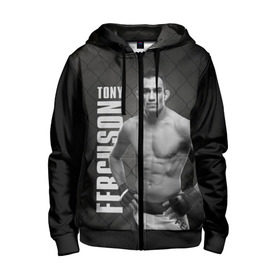 Детская толстовка 3D на молнии с принтом Tony Ferguson в Екатеринбурге, 100% полиэстер |  манжеты и пояс оформлены широкой мягкой резинкой, двухслойный капюшон со шнурком для регулировки, спереди карманы и застежка-молния
 | el cucuy | ferguson | mma | tony | tony ferguson | ufc | арманн | бокс | борьба | джиу джитсу | кукуй | тони | тони фергюсон | фергюсон | эль | эль кукуй | энтони