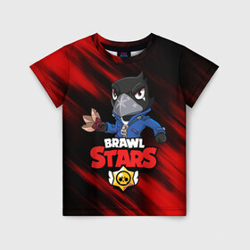 Детская футболка 3D с принтом BRAWL STARS в Екатеринбурге, 100% гипоаллергенный полиэфир | прямой крой, круглый вырез горловины, длина до линии бедер, чуть спущенное плечо, ткань немного тянется | bibi | brawl stars | crow | el brown | leon | leon shark | max | sally leon | shark | stars | werewolf | акула | биби | ворон | леон | оборотень