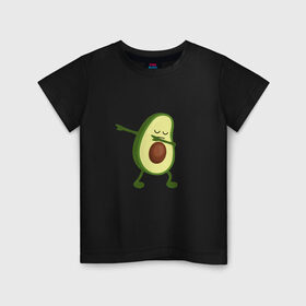 Детская футболка хлопок с принтом Авокадо в Екатеринбурге, 100% хлопок | круглый вырез горловины, полуприлегающий силуэт, длина до линии бедер | авокадо | веган | еда блогеров | мемы | минимализм | прикольные картинки | прикольные надписи | растение | смешное авокадо | фрукт