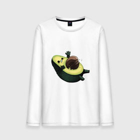 Мужской лонгслив хлопок с принтом Авокадо в Екатеринбурге, 100% хлопок |  | авокадо | веган | еда блогеров | мемы | минимализм | прикольные картинки | прикольные надписи | растение | смешное авокадо | фрукт