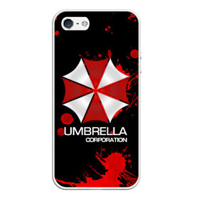 Чехол для iPhone 5/5S матовый с принтом UMBRELLA CORP в Екатеринбурге, Силикон | Область печати: задняя сторона чехла, без боковых панелей | biohazard | biohazard 7 | crocodile | fang | game | hand | monster | new umbrella | resident evil | resident evil 7 | umbrella | umbrella corp | umbrella corporation | zombie | обитель