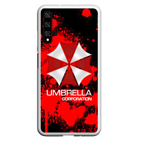 Чехол для Honor 20 с принтом UMBRELLA CORP в Екатеринбурге, Силикон | Область печати: задняя сторона чехла, без боковых панелей | biohazard | biohazard 7 | crocodile | fang | game | hand | monster | new umbrella | resident evil | resident evil 7 | umbrella | umbrella corp | umbrella corporation | zombie | обитель