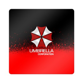 Магнит виниловый Квадрат с принтом UMBRELLA CORP в Екатеринбурге, полимерный материал с магнитным слоем | размер 9*9 см, закругленные углы | 