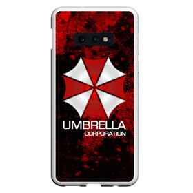 Чехол для Samsung S10E с принтом UMBRELLA CORP в Екатеринбурге, Силикон | Область печати: задняя сторона чехла, без боковых панелей | biohazard | biohazard 7 | crocodile | fang | game | hand | monster | new umbrella | resident evil | resident evil 7 | umbrella | umbrella corp | umbrella corporation | zombie | обитель