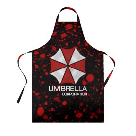 Фартук 3D с принтом UMBRELLA CORP в Екатеринбурге, 100% полиэстер | общий размер — 65 х 85 см, ширина нагрудника — 26 см, горловина — 53 см, длина завязок — 54 см, общий обхват в поясе — 173 см. Принт на завязках и на горловине наносится с двух сторон, на основной части фартука — только с внешней стороны | biohazard | biohazard 7 | crocodile | fang | game | hand | monster | new umbrella | resident evil | resident evil 7 | umbrella | umbrella corp | umbrella corporation | zombie | обитель