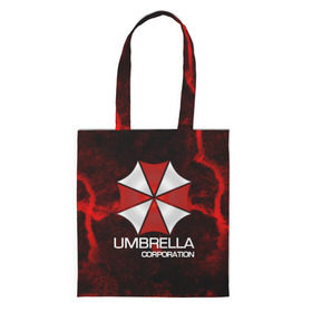 Шоппер 3D с принтом UMBRELLA CORP в Екатеринбурге, 100% полиэстер | Плотность: 200 г/м2; Размер: 34×35 см; Высота лямок: 30 см | biohazard | biohazard 7 | crocodile | fang | game | hand | monster | new umbrella | resident evil | resident evil 7 | umbrella | umbrella corp | umbrella corporation | zombie | обитель