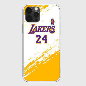 Чехол для iPhone 12 Pro с принтом KOBE BRYANT. в Екатеринбурге, силикон | область печати: задняя сторона чехла, без боковых панелей | 24 | kobebryant | lakers | nba | баскетбол | баскетболист | коби брайант | лейкерс | нба | спорт