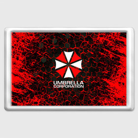 Магнит 45*70 с принтом UMBRELLA CORPORATION. в Екатеринбурге, Пластик | Размер: 78*52 мм; Размер печати: 70*45 | corp | corporation | resident evil | umbrella | umbrella corporation | зомби апокалипсис | зонт | игра