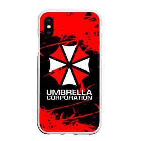 Чехол для iPhone XS Max матовый с принтом UMBRELLA CORPORATION в Екатеринбурге, Силикон | Область печати: задняя сторона чехла, без боковых панелей | corp | corporation | resident evil | umbrella | umbrella corporation | зомби апокалипсис | зонт | игра