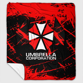 Плед с рукавами с принтом UMBRELLA CORPORATION в Екатеринбурге, 100% полиэстер | Закругленные углы, все края обработаны. Ткань не мнется и не растягивается. Размер 170*145 | corp | corporation | resident evil | umbrella | umbrella corporation | зомби апокалипсис | зонт | игра