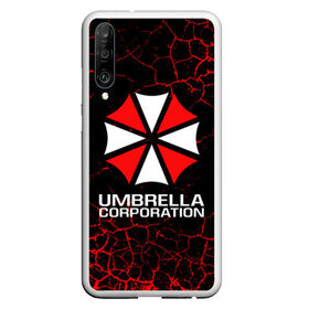 Чехол для Honor P30 с принтом UMBRELLA CORPORATION в Екатеринбурге, Силикон | Область печати: задняя сторона чехла, без боковых панелей | corp | corporation | resident evil | umbrella | umbrella corporation | зомби апокалипсис | зонт | игра