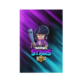 Обложка для паспорта матовая кожа с принтом BRAWL STARS BIBI в Екатеринбурге, натуральная матовая кожа | размер 19,3 х 13,7 см; прозрачные пластиковые крепления | bibi | brawl stars | crow | el brown | leon | leon shark | max | sally leon | shark | stars | werewolf | акула | биби | ворон | леон | оборотень