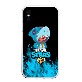 Чехол для iPhone XS Max матовый с принтом Brawl stars leon shark в Екатеринбурге, Силикон | Область печати: задняя сторона чехла, без боковых панелей | bea | bib | brawl stars | crow | el brown | leon | max | nita | sally leon | shark | акула | биа | биби | бравл старс | ворон | игра | леон | макс | нита | оборотень | салли леон | сэлли леон | шарк | эл браун