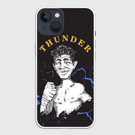 Чехол для iPhone 13 с принтом Thunder в Екатеринбурге,  |  | Тематика изображения на принте: arturo gatti | arturo thunder gatti | gatti | thunder | артуро гатти | гатти