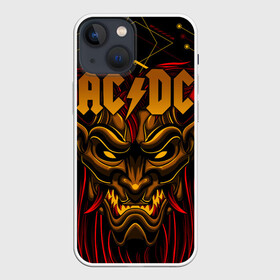 Чехол для iPhone 13 mini с принтом AC DC в Екатеринбурге,  |  | ac dc | acdc | back in black | columbia | epic | force | guitar | pop | rock | vevo | ангус | блюз | рок | хард | янг