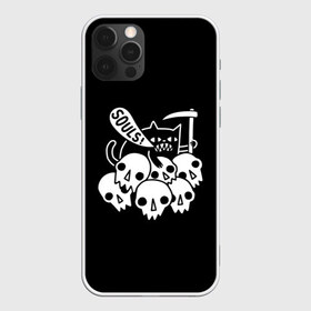 Чехол для iPhone 12 Pro Max с принтом Котик в Екатеринбурге, Силикон |  | animal | cat | evil | halloween | meme | skull | soul | душа | животное | животные | зло | зубы | коса | кот | кот мем | котенок | кошка | лапки | мем | прикол | скелет | хэллоуин | череп