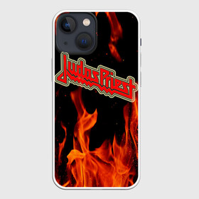 Чехол для iPhone 13 mini с принтом JUDAS PRIEST. в Екатеринбурге,  |  | firepower | judas priest | бог металла | джудас прист | иуда прист | музыка | роб хэлфорд | рок | рок н ролл | хэви метал