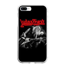 Чехол для iPhone 7Plus/8 Plus матовый с принтом JUDAS PRIEST в Екатеринбурге, Силикон | Область печати: задняя сторона чехла, без боковых панелей | Тематика изображения на принте: firepower | judas priest | бог металла | джудас прист | иуда прист | музыка | роб хэлфорд | рок | рок н ролл | хэви метал