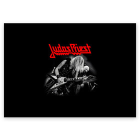 Поздравительная открытка с принтом JUDAS PRIEST. в Екатеринбурге, 100% бумага | плотность бумаги 280 г/м2, матовая, на обратной стороне линовка и место для марки
 | Тематика изображения на принте: firepower | judas priest | бог металла | джудас прист | иуда прист | музыка | роб хэлфорд | рок | рок н ролл | хэви метал