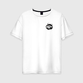 Женская футболка хлопок Oversize с принтом Молодым хочу остаться (СПИНА) в Екатеринбурге, 100% хлопок | свободный крой, круглый ворот, спущенный рукав, длина до линии бедер
 | 