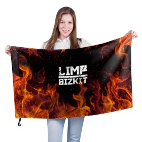 Флаг 3D с принтом LIMP BIZKIT в Екатеринбурге, 100% полиэстер | плотность ткани — 95 г/м2, размер — 67 х 109 см. Принт наносится с одной стороны | dj lethal | limp bizkit | rock | джон отто | лимп бизкит | майк смит | музыка | роб уотерс | рок | сэм риверс | терри бальзамо | уэс борланд | фред дёрст