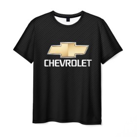 Мужская футболка 3D с принтом CHEVROLET в Екатеринбурге, 100% полиэфир | прямой крой, круглый вырез горловины, длина до линии бедер | auto | chevrolet | sport | авто | автомобиль | автомобильные | бренд | марка | машины | спорт | шевролет