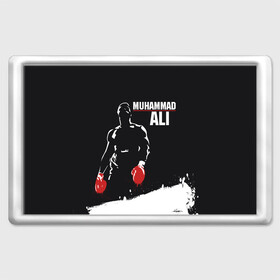 Магнит 45*70 с принтом Muhammad Ali в Екатеринбурге, Пластик | Размер: 78*52 мм; Размер печати: 70*45 | Тематика изображения на принте: ali | muhammad ali | the greatest | али | бокс | мухамед али | мухаммед али