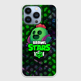 Чехол для iPhone 13 Pro с принтом BRAWL STARS:SPIKE в Екатеринбурге,  |  | 8 bit | bibi | brawl stars | brock | bull | crow | dinomike | el primo | leon | mobile game | nita | poko | ricochet | stars | tara | бравл старс | ворон | леон | мобильные игры