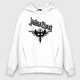 Мужское худи Oversize хлопок с принтом Judas priest в Екатеринбурге, френч-терри — 70% хлопок, 30% полиэстер. Мягкий теплый начес внутри —100% хлопок | боковые карманы, эластичные манжеты и нижняя кромка, капюшон на магнитной кнопке | heavy metal | judas | judas priest | metal | priest | гленн типтон | грув метал | йен хилл | ричи фолкнер | роб хэлфорд | скотт трэвис | хард рок | хеви метал