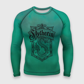 Мужской рашгард 3D с принтом Coat of Slytherin в Екатеринбурге,  |  | vdgerir | гарри поттер | гриффиндор | дамблдор | добби | слизерин | хогвартс