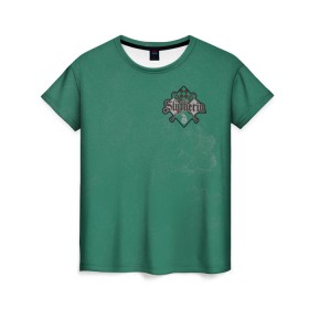 Женская футболка 3D с принтом 07 Slytherin в Екатеринбурге, 100% полиэфир ( синтетическое хлопкоподобное полотно) | прямой крой, круглый вырез горловины, длина до линии бедер | vdgerir | гарри поттер | гриффиндор | дамблдор | добби | слизерин | хогвартс