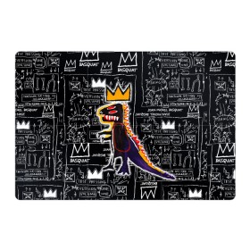 Магнитный плакат 3Х2 с принтом Basquiat Dinosaur в Екатеринбурге, Полимерный материал с магнитным слоем | 6 деталей размером 9*9 см | art | louis vuitton | lv