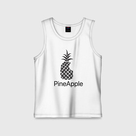 Детская майка хлопок с принтом PineApple в Екатеринбурге,  |  | apple | pineapple | ананас | фрукт | фрукты | эпл | эппл