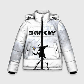 Зимняя куртка для мальчиков 3D с принтом Banksy в Екатеринбурге, ткань верха — 100% полиэстер; подклад — 100% полиэстер, утеплитель — 100% полиэстер | длина ниже бедра, удлиненная спинка, воротник стойка и отстегивающийся капюшон. Есть боковые карманы с листочкой на кнопках, утяжки по низу изделия и внутренний карман на молнии. 

Предусмотрены светоотражающий принт на спинке, радужный светоотражающий элемент на пуллере молнии и на резинке для утяжки | banksy | бэнкси | граффити | стрит арт | художник